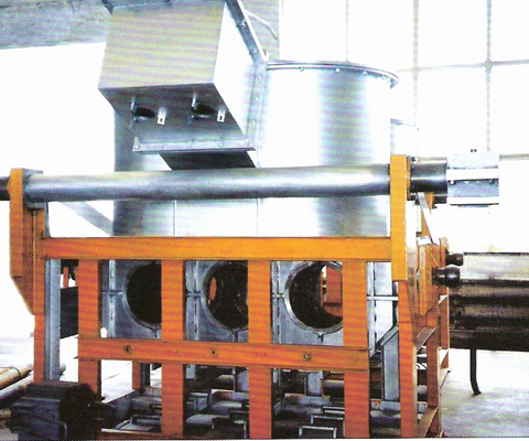 Semi-casting line of copper and copper alloy